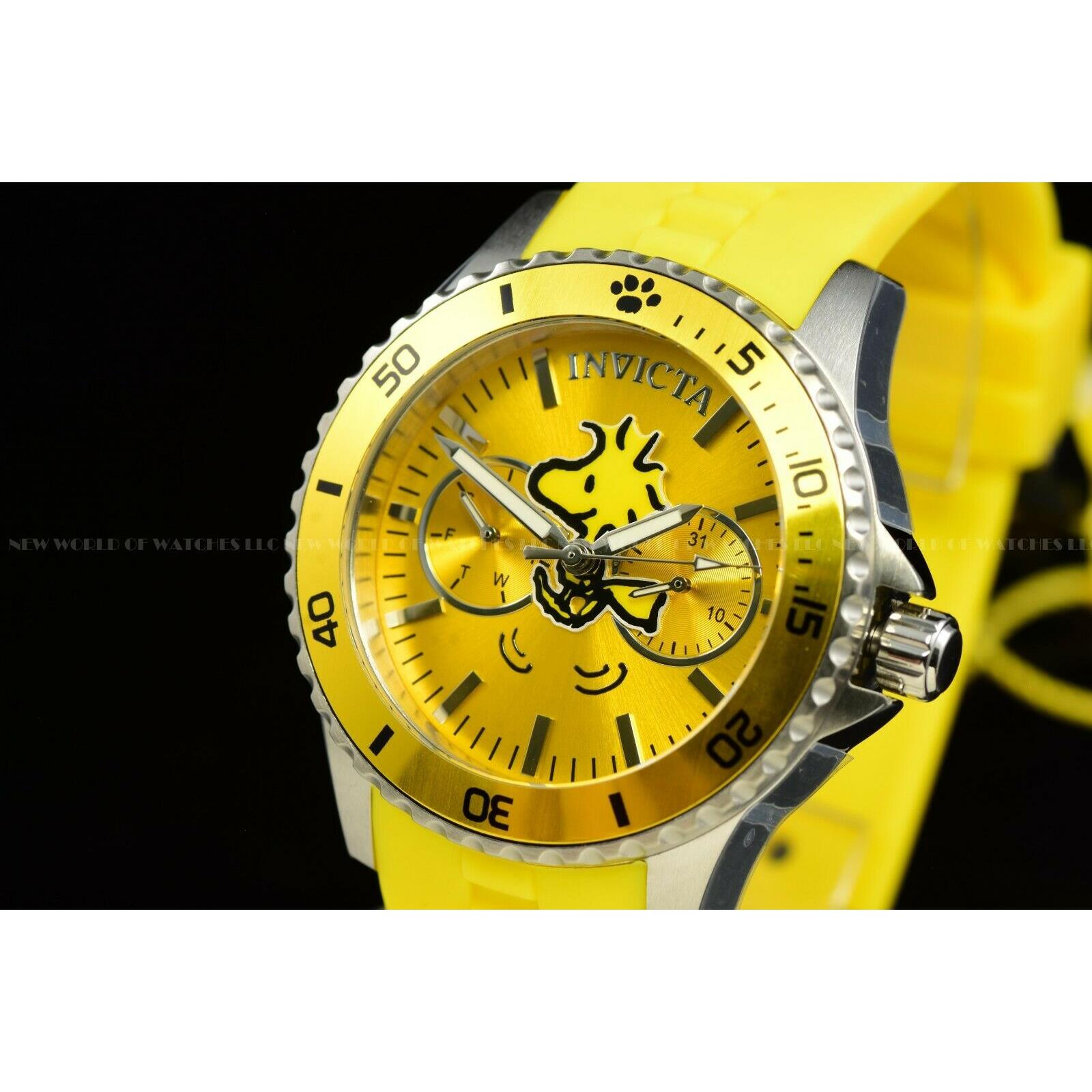 invicta watch yellow face