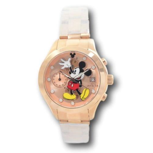Invicta watch Disney - Pink Dial, Pink Band, Rose Gold Bezel