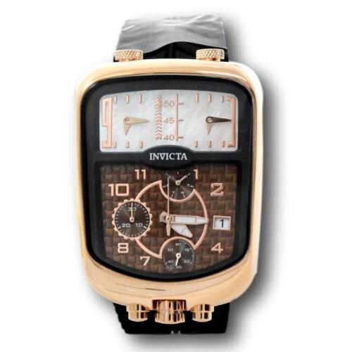 Invicta watch Rally - Brown Dial, Black Band, Rose Gold Bezel