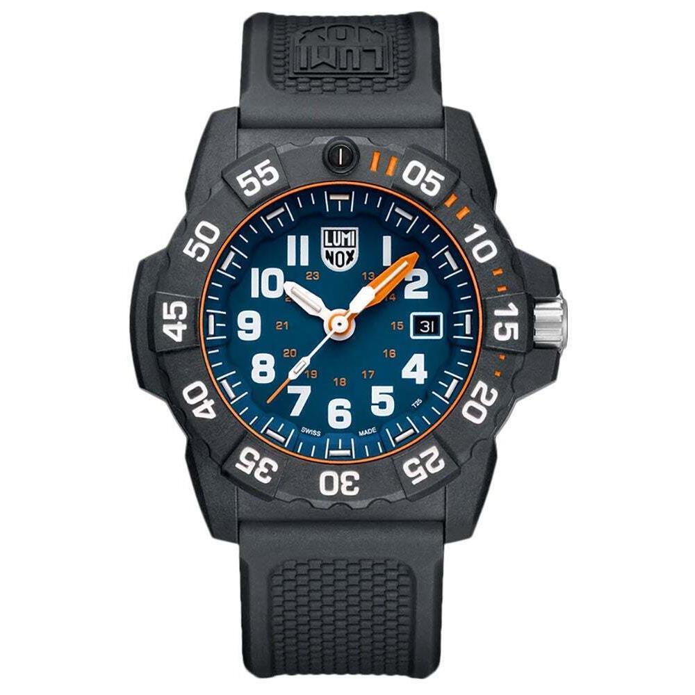 Luminox Navy Seal Carbonox Black Rubber Date Quartz Men Watch XS.3503.NSF