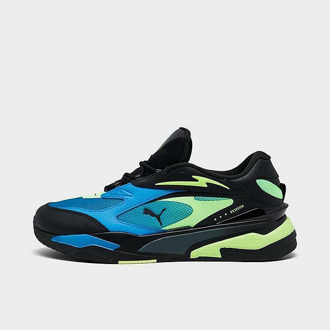 Puma Rs-fast LS Casual Men`s Shoe Puma Black - Blue - Electric Green