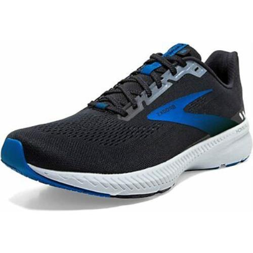 Brooks Men`s Launch 8 Running Shoes Black/grey/blue 9 D M US
