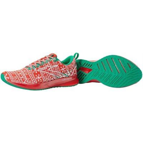 Brooks Women`s Levitate 5 Running Shoes Red/white/green 7 B M US