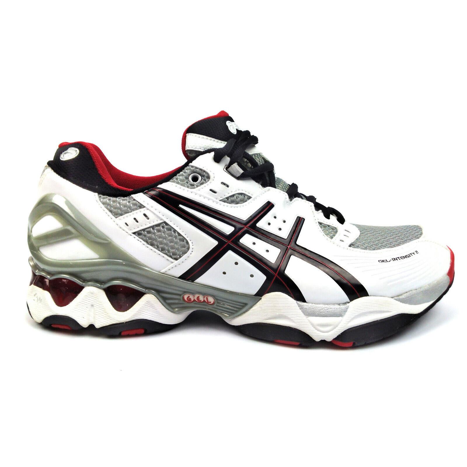 Asics Men`s Gel Intensity 2 Cross Training Lightweight Lace Up Shoes White / Black / Silver