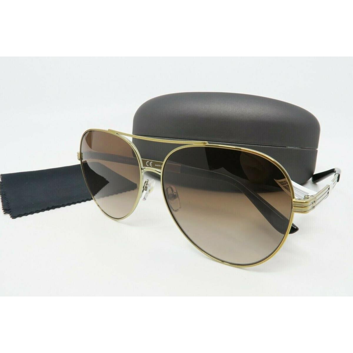 Tory Burch TY6078 3250/13 Gold/ Brown Aviator Sunglasses 59mm with Case ...