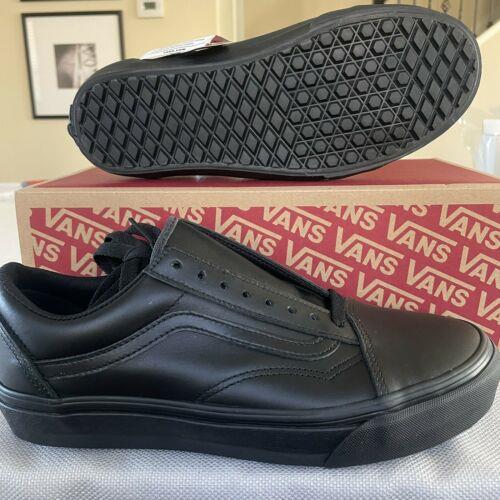 black vans for work