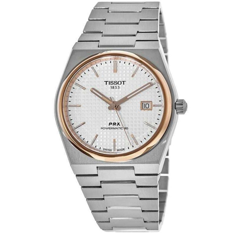 Tissot Prx Powermatic 80 Silver Dial Steel Men`s Watch T137.407.21.031.00