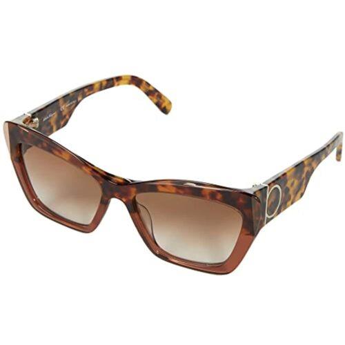 Salvatore Ferragamo SF994S 222 Crystal Brown Tortoise Sunglasses W/sf Case