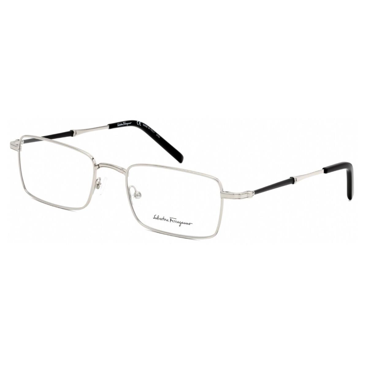 Salvatore Ferragamo Eyeglasses SF2212 045 54-20 150 Silver Black Frames