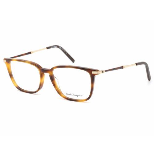 Salvatore Ferragamo Men`s Eyeglasses Tortoise Rectangular Frame SF2861 214