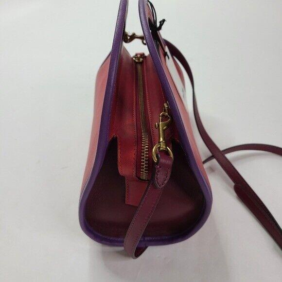 Coach  bag   - Purple Lining, Red Exterior 1