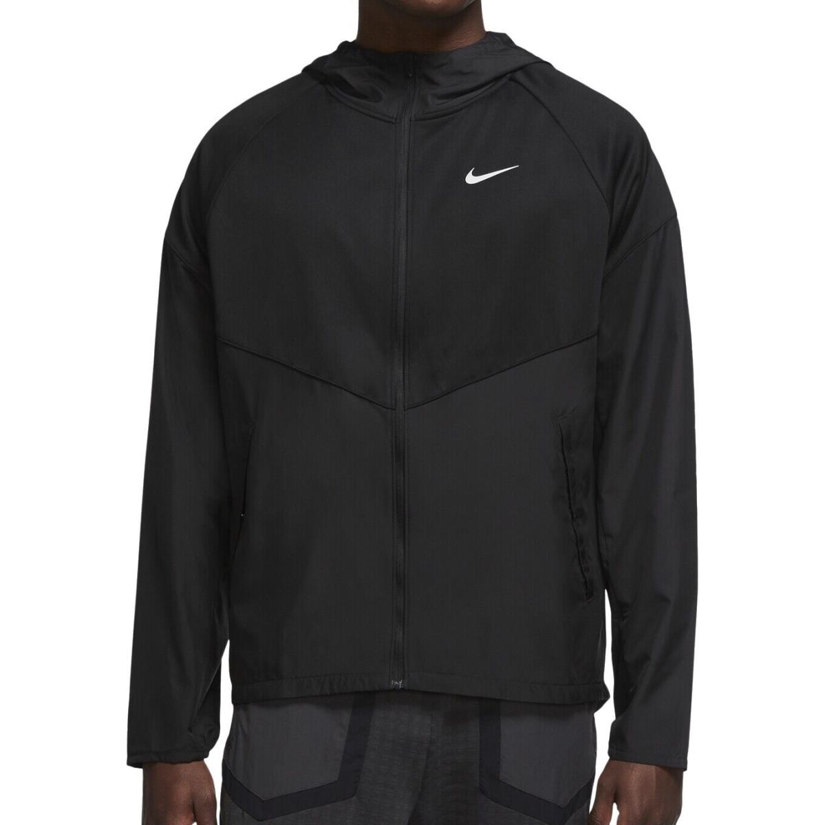 Nike Therma Fit Repel Miler Running Jacket Size L Mens Full Zip Black DH6681 010