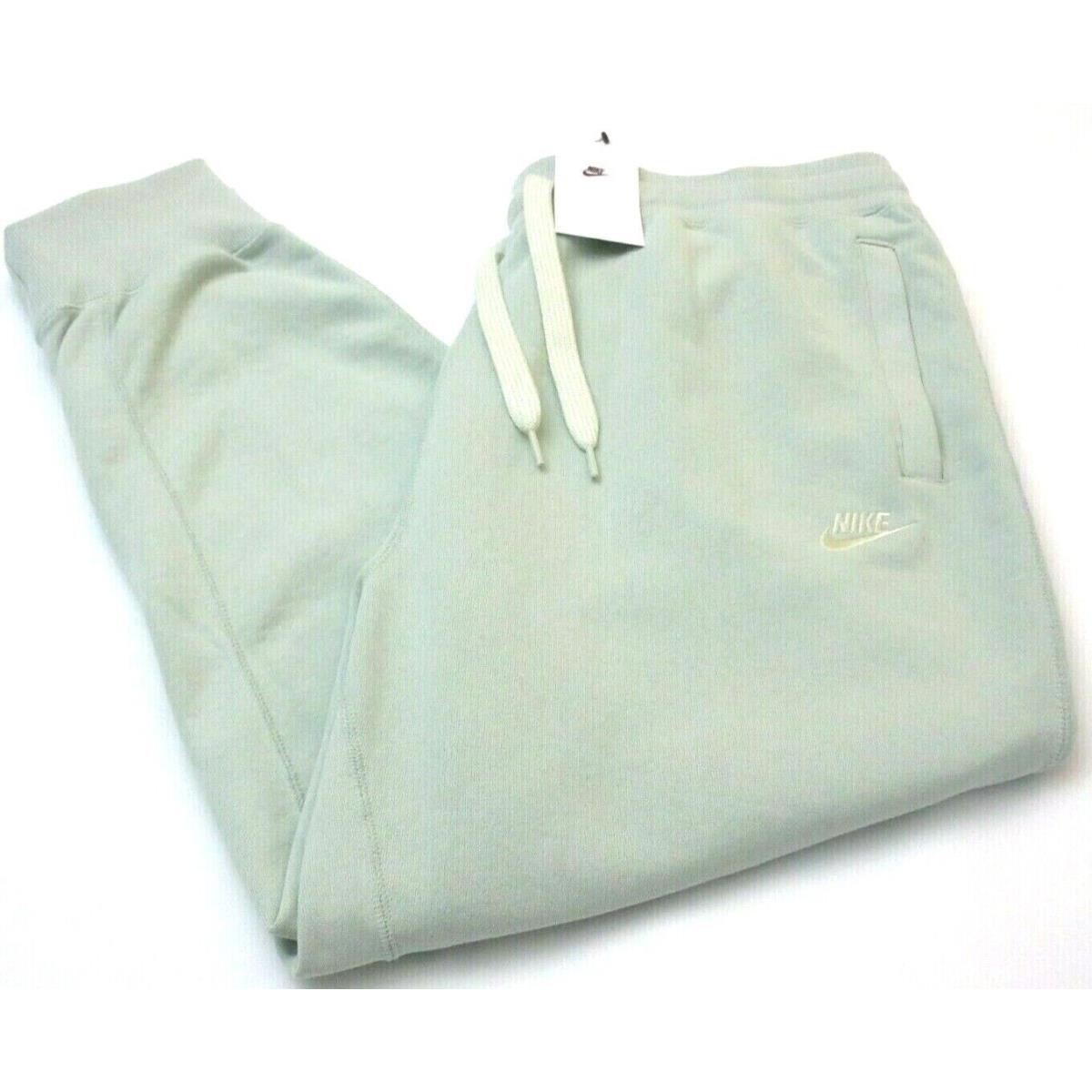Nike Sportswear Men`s Classic Fleece Lined Pants Seafoam Green Size 2XL
