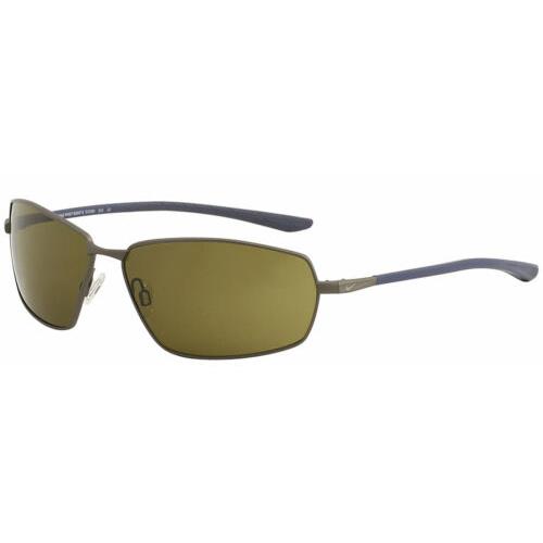 Nike EV1092-043 Pivot Six E Men`s Satin Pewter Sunglasses Green Lens - Frame: , Lens: Green