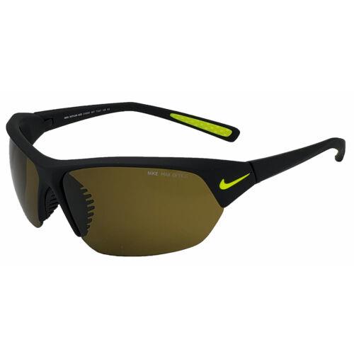Nike EV0525-007 Skylon Ace Unisex Black Sunglasses Green Lens - Frame: Black, Lens: Green