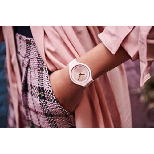 Swatch Skinblush Pink Dial Ladies Watch SVUP101 - Swatch watch 