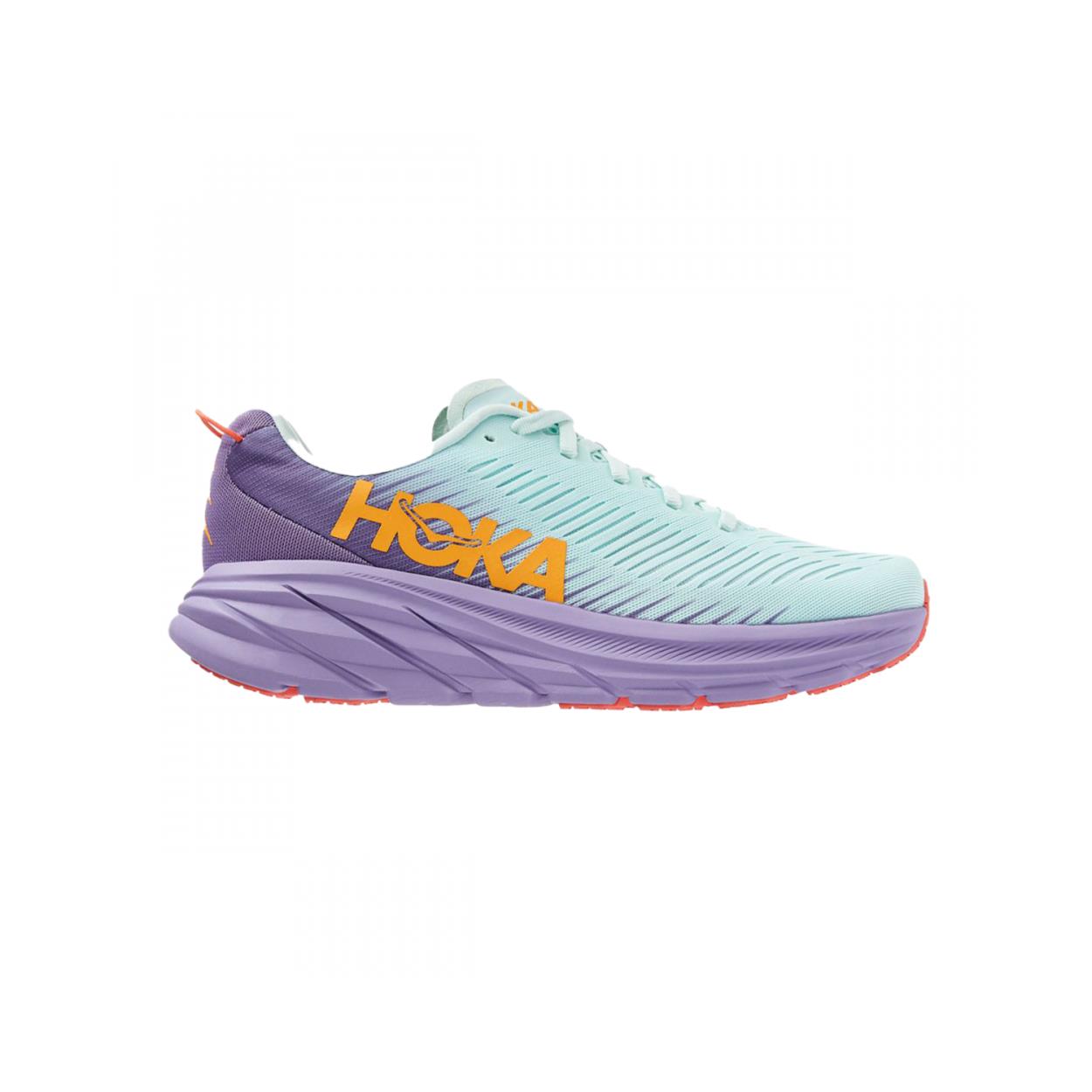 Womens Hoka Rincon 3 Blue Glass Chalk Violet Running Shoes