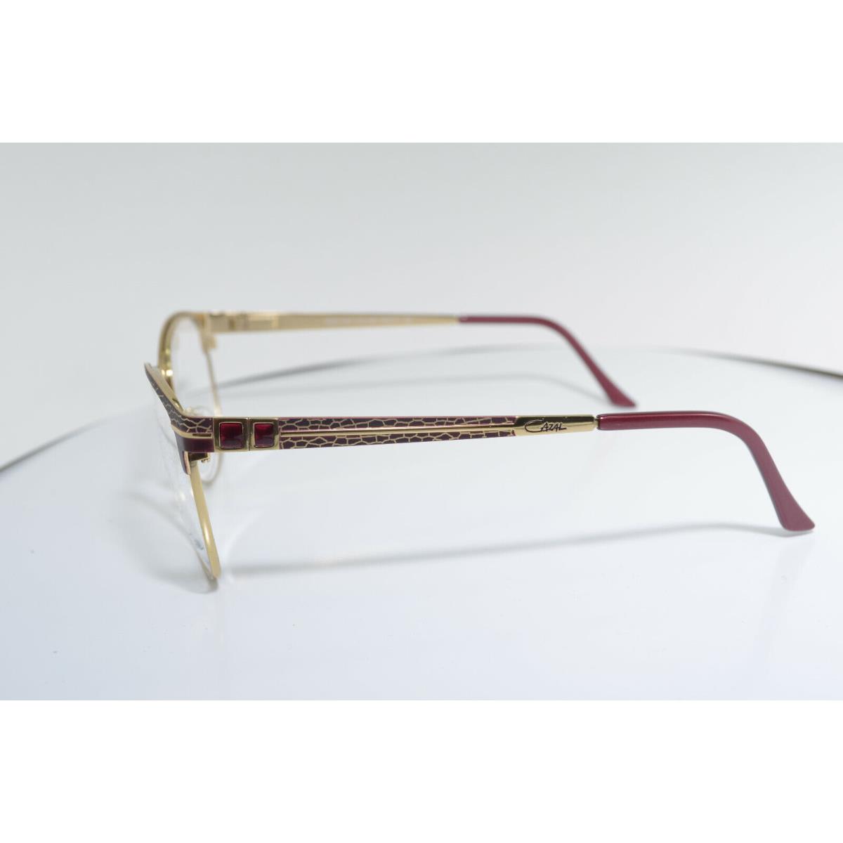 Cazal eyeglasses  - Gold/BURGUNDY Frame 2