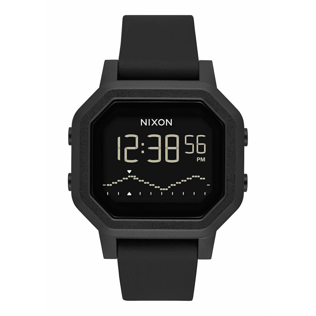 Nixon Women`s Siren Black Silicone 38mm Watch 2009