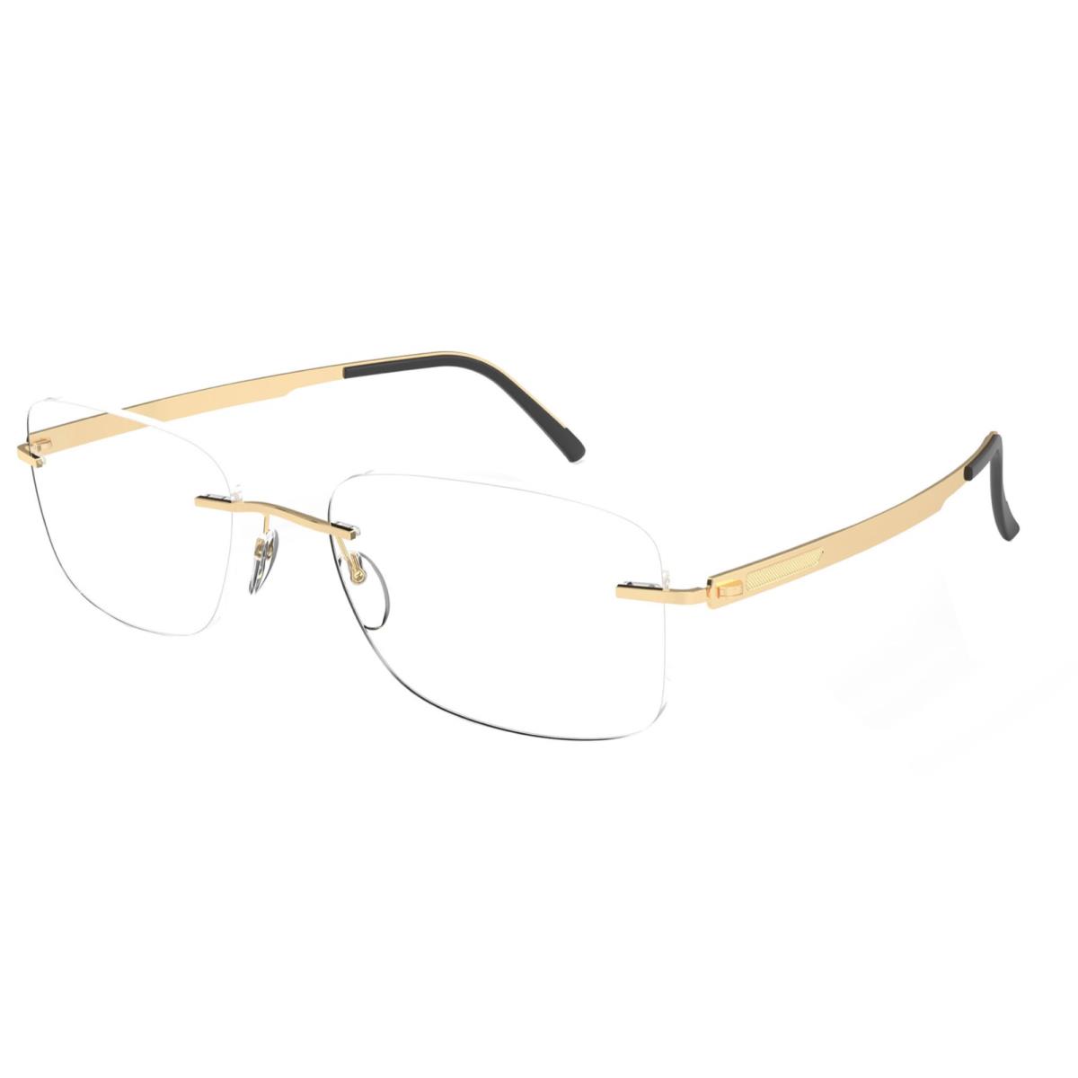 Silhouette Rimless Eyeglasses Venture 5554 KA 7520 55 23kt Gold Plated Frame