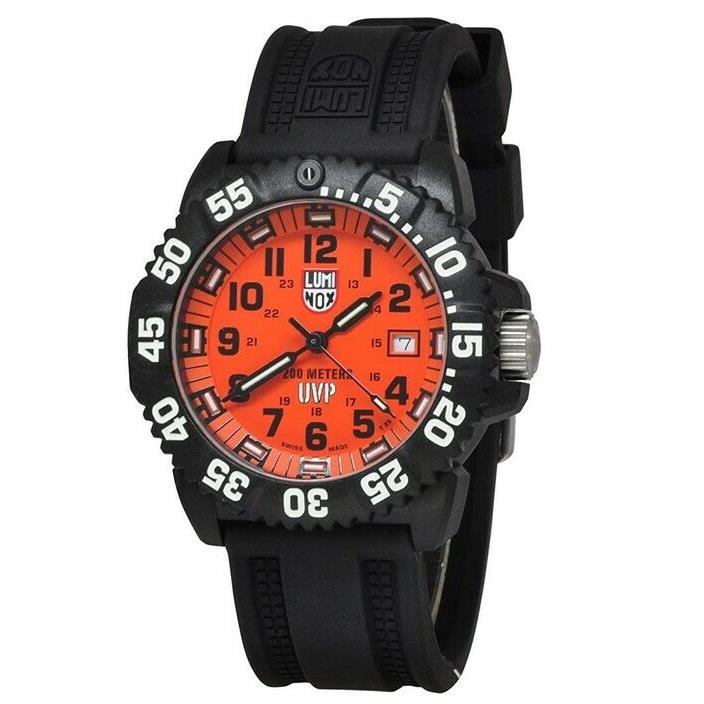 Luminox Navy Seal Colormark Scott Cassell Navy Seal Diver`s Watch - XS.3059.SEF - Orange Dial, Black Band