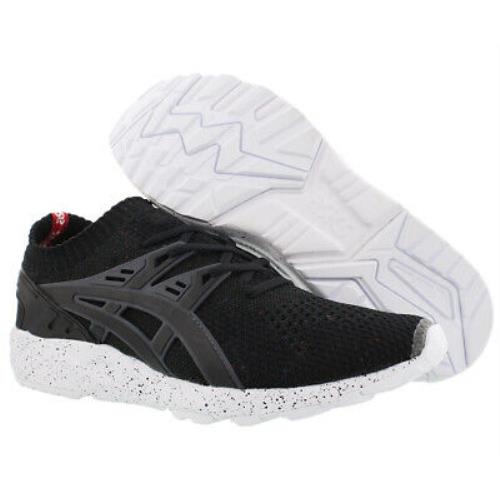 asics gel kayano trainer knit black black