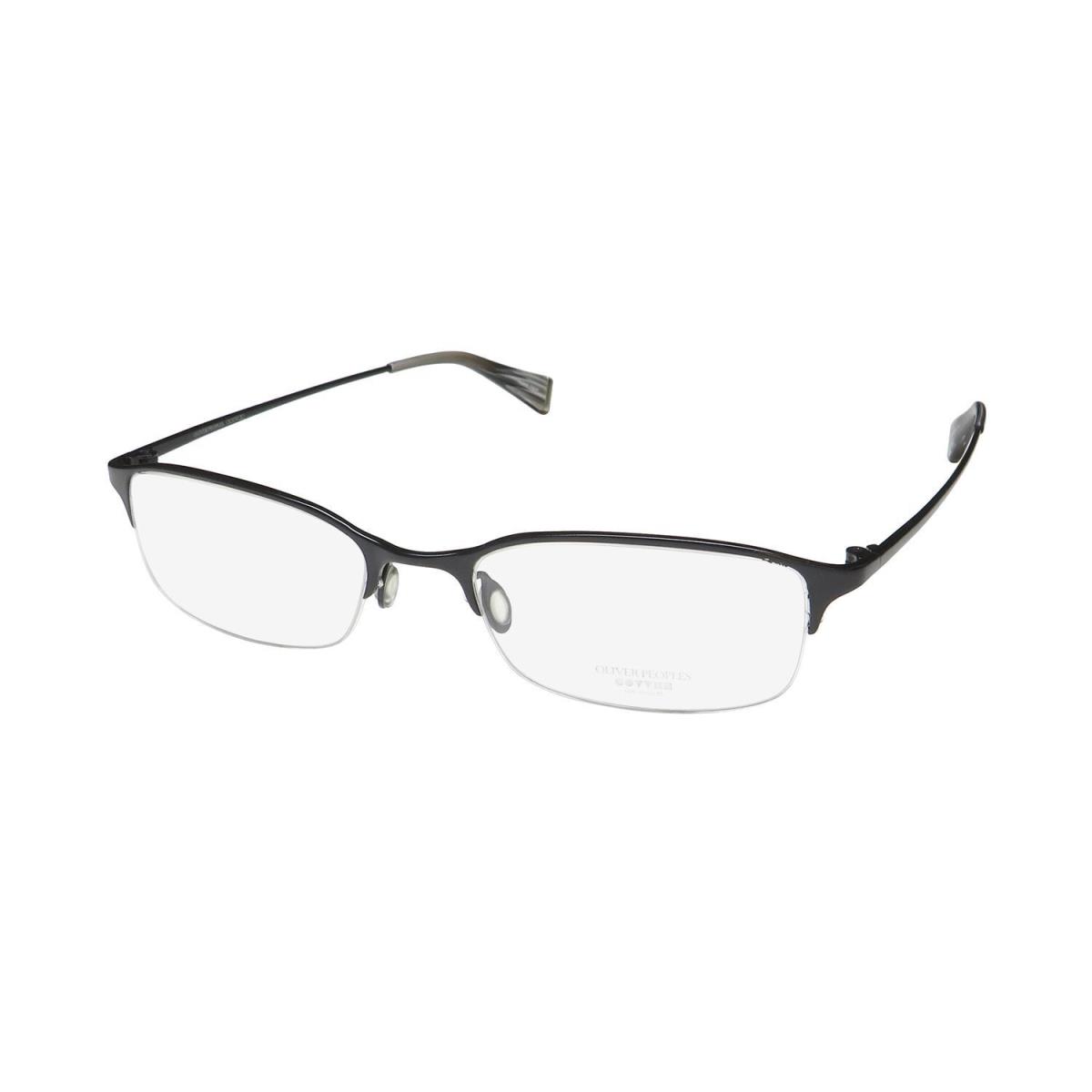 Oliver Peoples Advocate Eyewear Japan Mbk Half-rim Designer Black Titanium