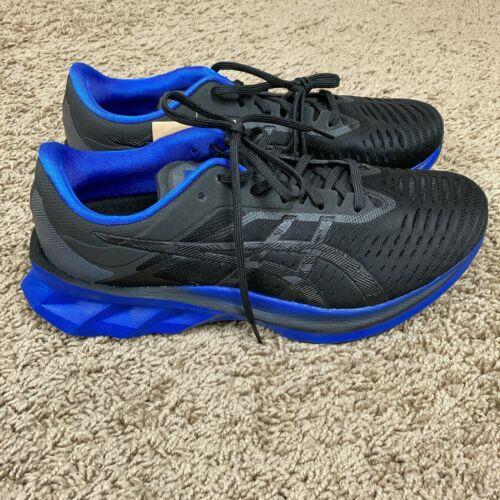 asics novablast black blue