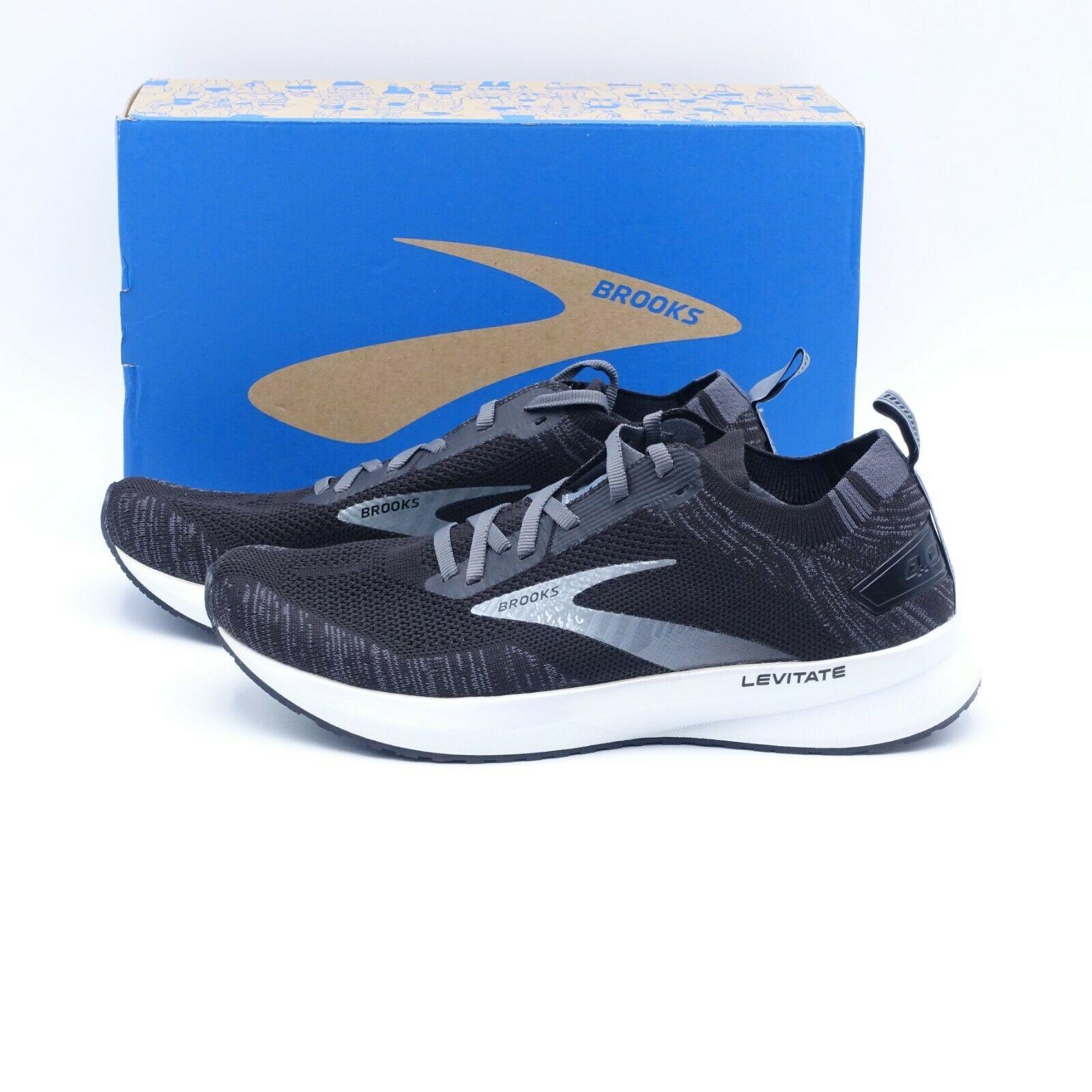 Size 9.5 Women`s Brooks Levitate 4 Running Shoes 120335-1B-012 Black/white