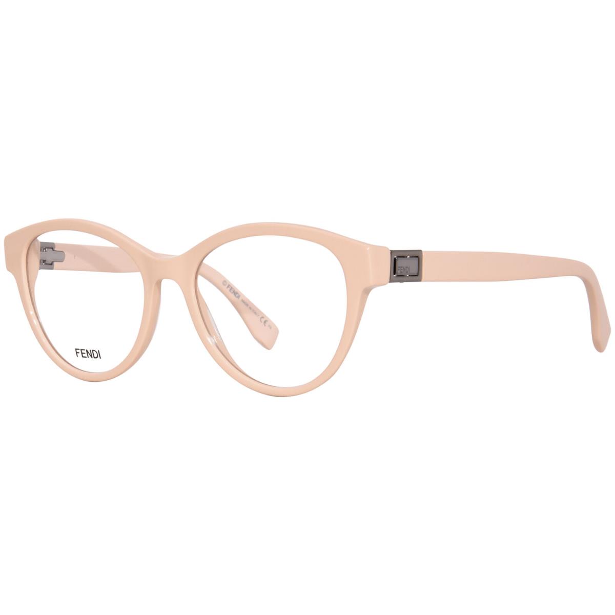 Fendi FF0302 35J Eyeglasses Frame Women`s Pink Full Rim Cat Eye 52mm