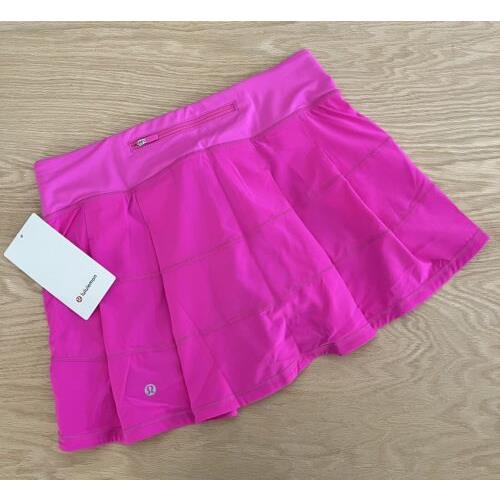 Lululemon Pace Rival Skirt Size 6 Tall Pow Pink Powp