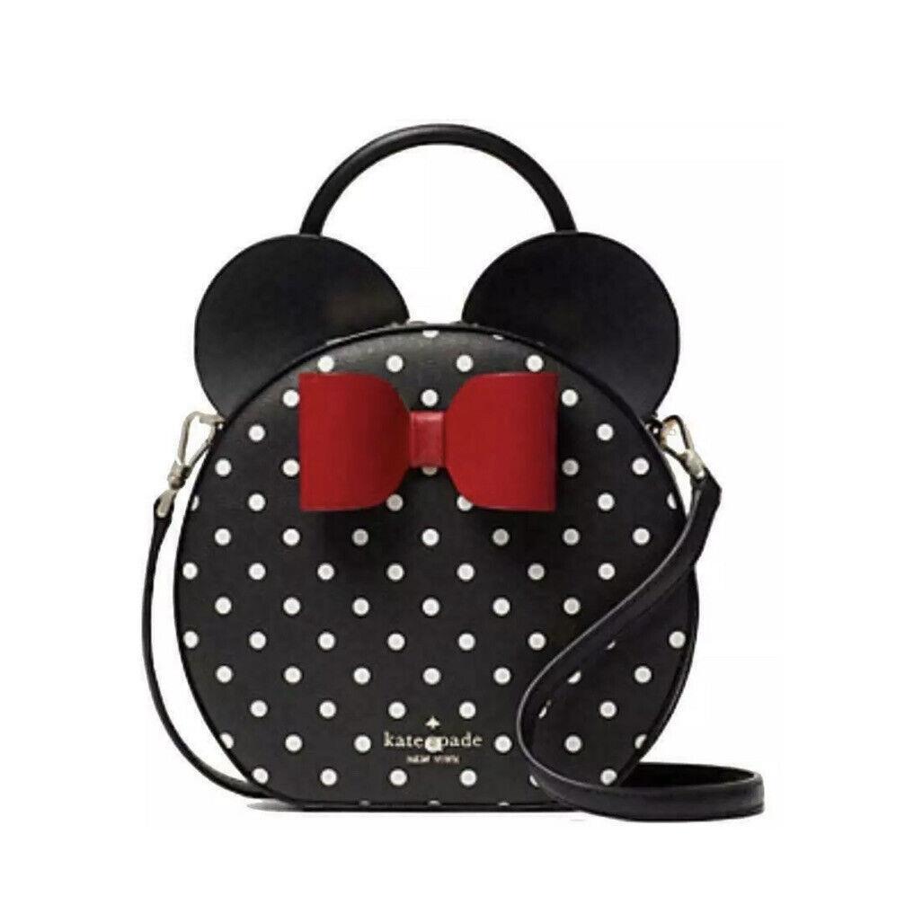 Kate Spade New York Disney X Ksny Minnie Mouse Minnie Crossbody Polka Dot Black