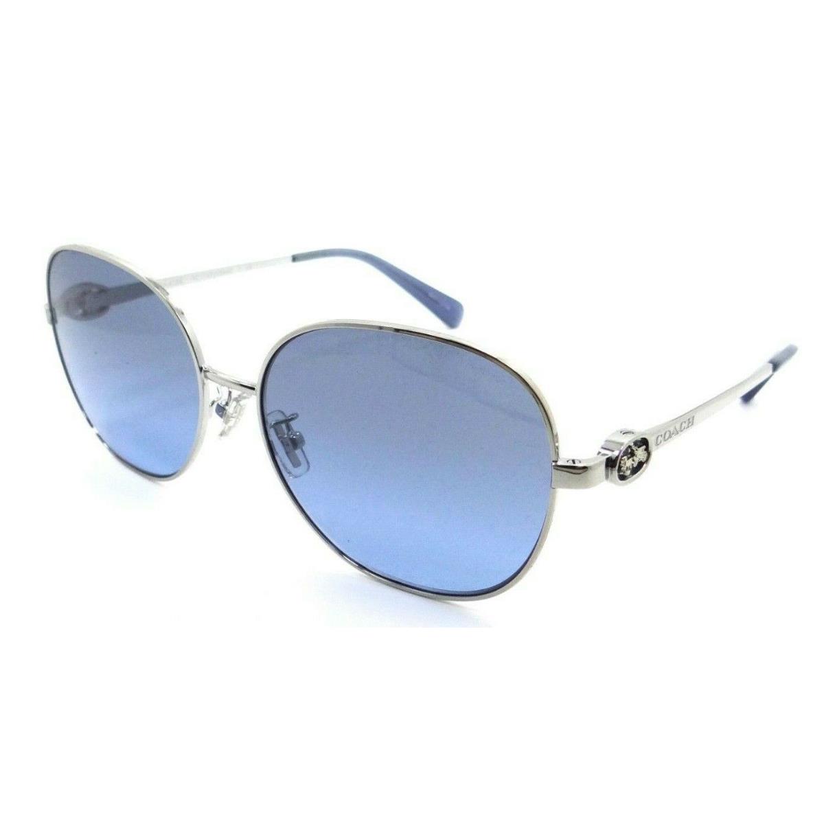 Coach Sunglasses HC 7123U 90018F 57-16-140 C3444 Silver / Grey Blue Gradient