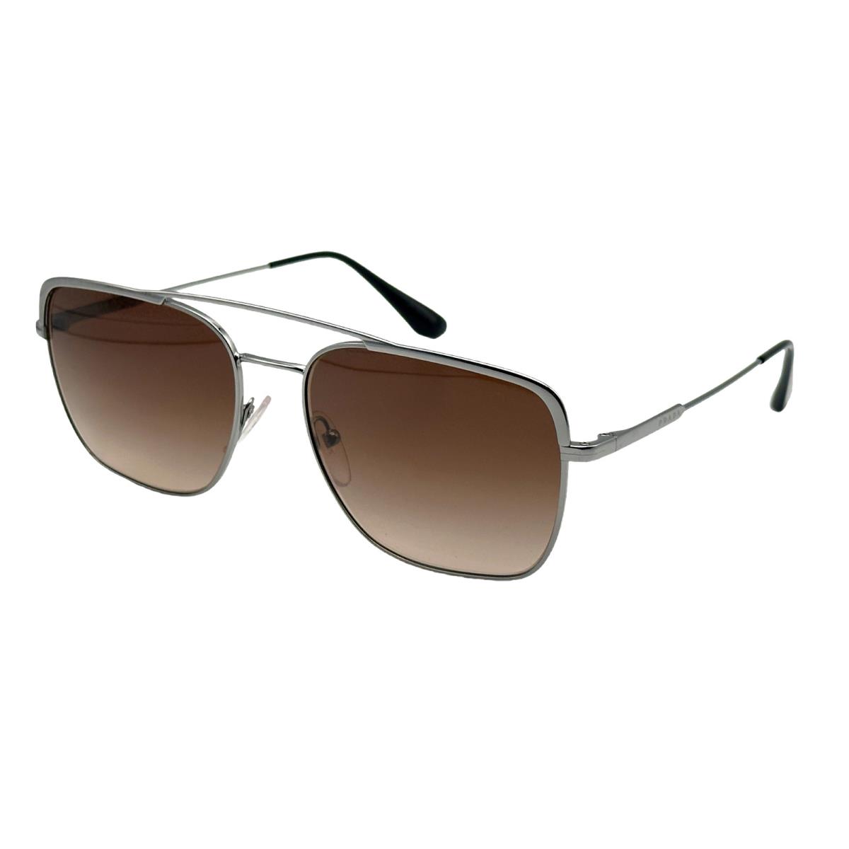 Prada Sunglasses PR 53VS 5AV6S1 59mm Modified Aviator Gunmetal Brown Gradient