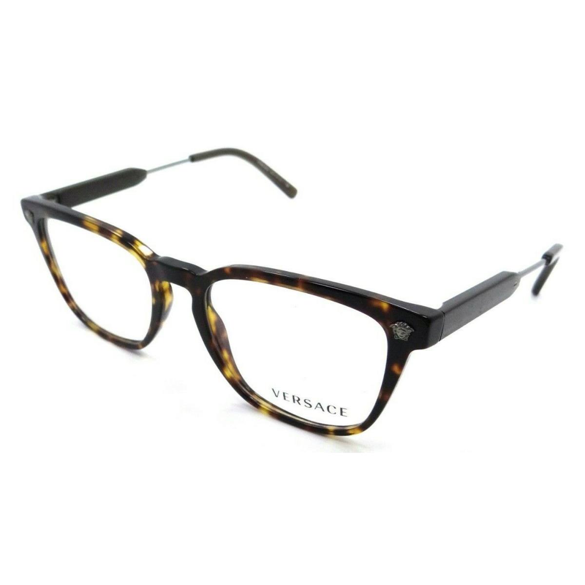 Versace Eyeglasses Frames VE 3290 5337 52-18-140 Havana Made in Italy