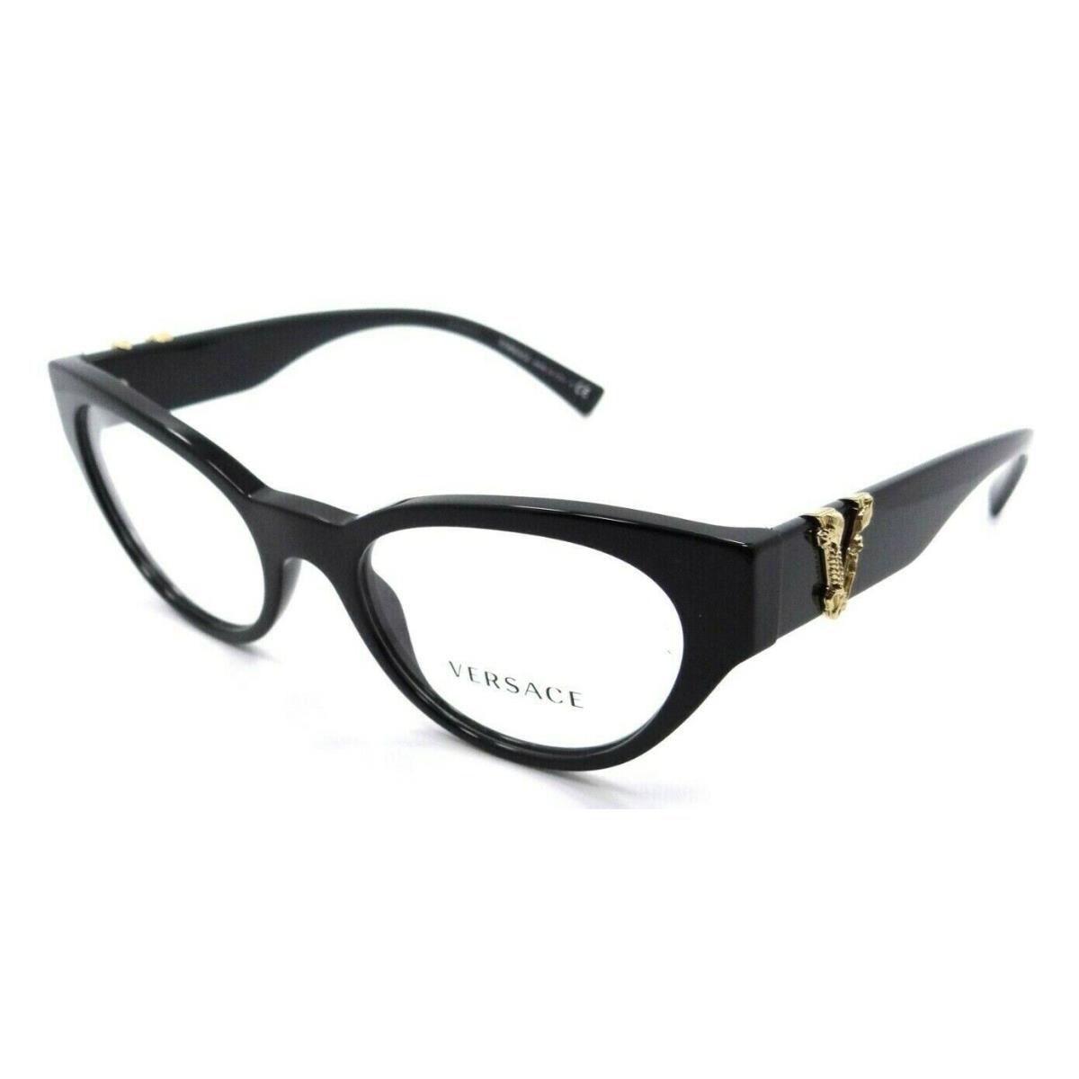 Versace Eyeglasses Frames VE 3282 GB1 51-19-140 Black Made in Italy