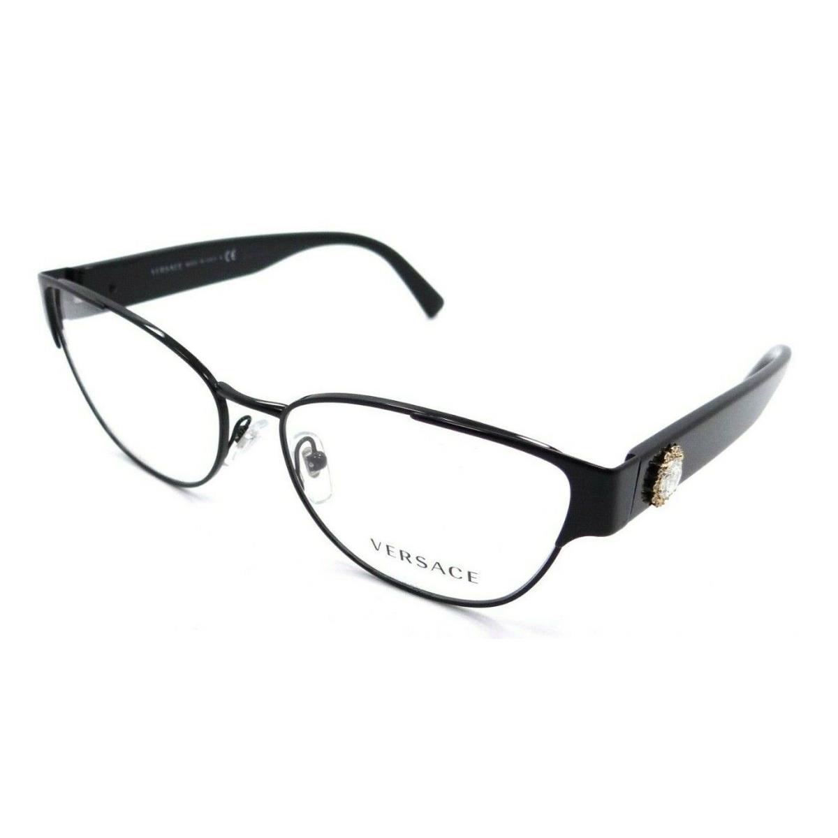 Versace Eyeglasses Frames VE 1267B 1009 55-15-140 Black Made in Italy