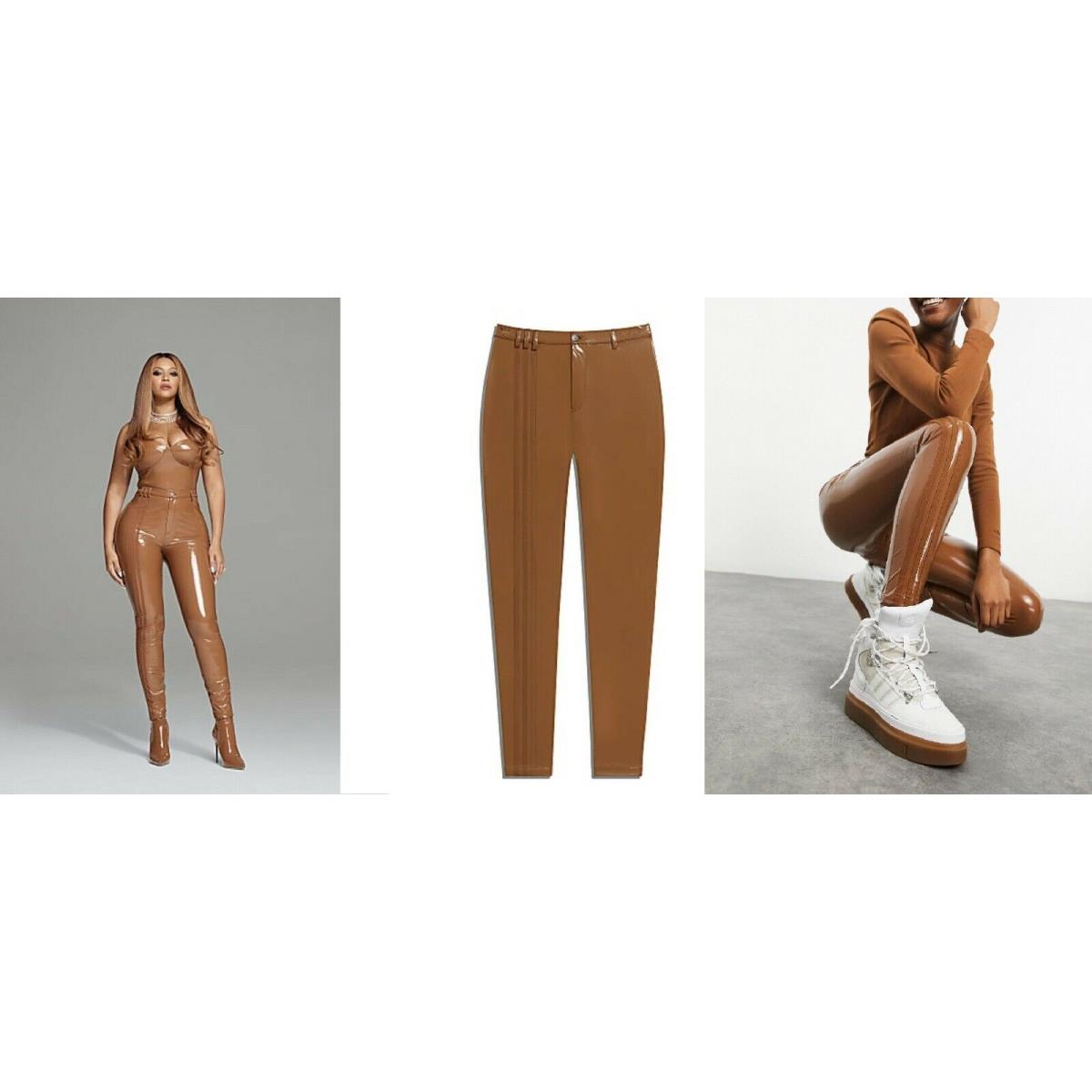 Ivy Park Beyonce Adidas Latex Pants Wild Brown sz M Fashion Tights