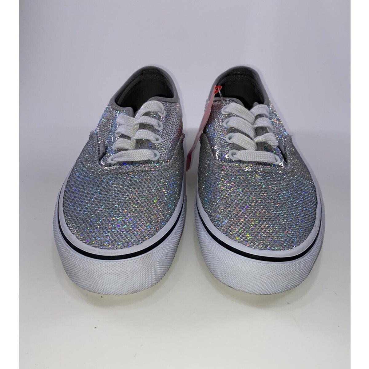 vans silver sequin