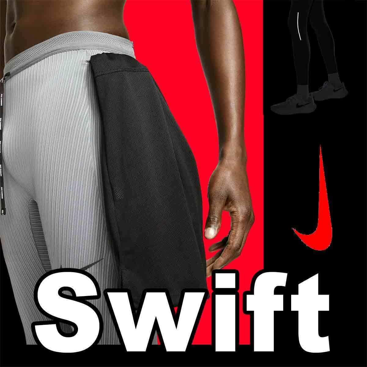 Men`s Nike Swift Running Jogging Workout Gym Flyvent Reflective Tights M L