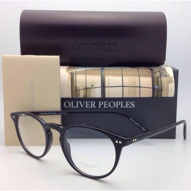 Oliver Peoples Eyeglasses Riley R BK OV 5004 1005 43-20 Black Frames