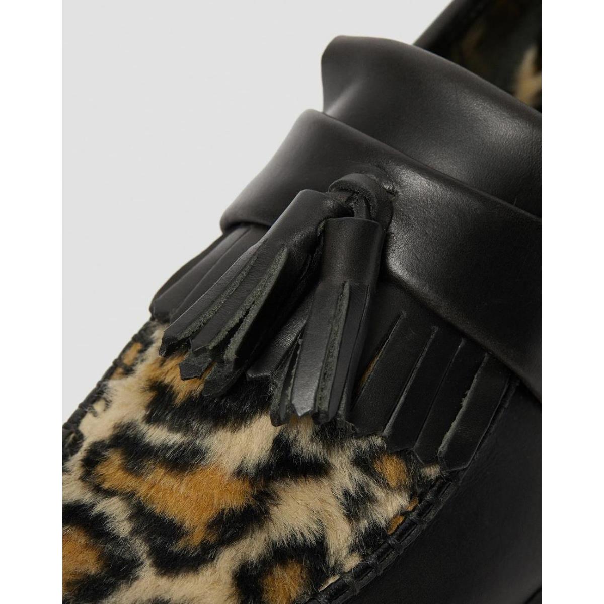 dr martens loafers leopard