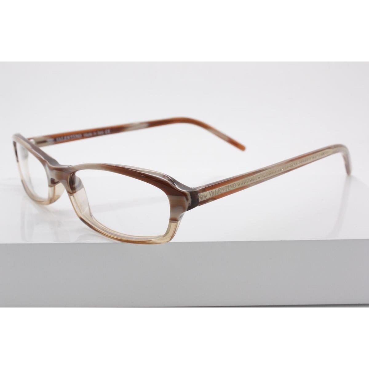 Valentino 5504/STR Brown Horn 0NDJ Eyeglasses Size 49-16-135 mm