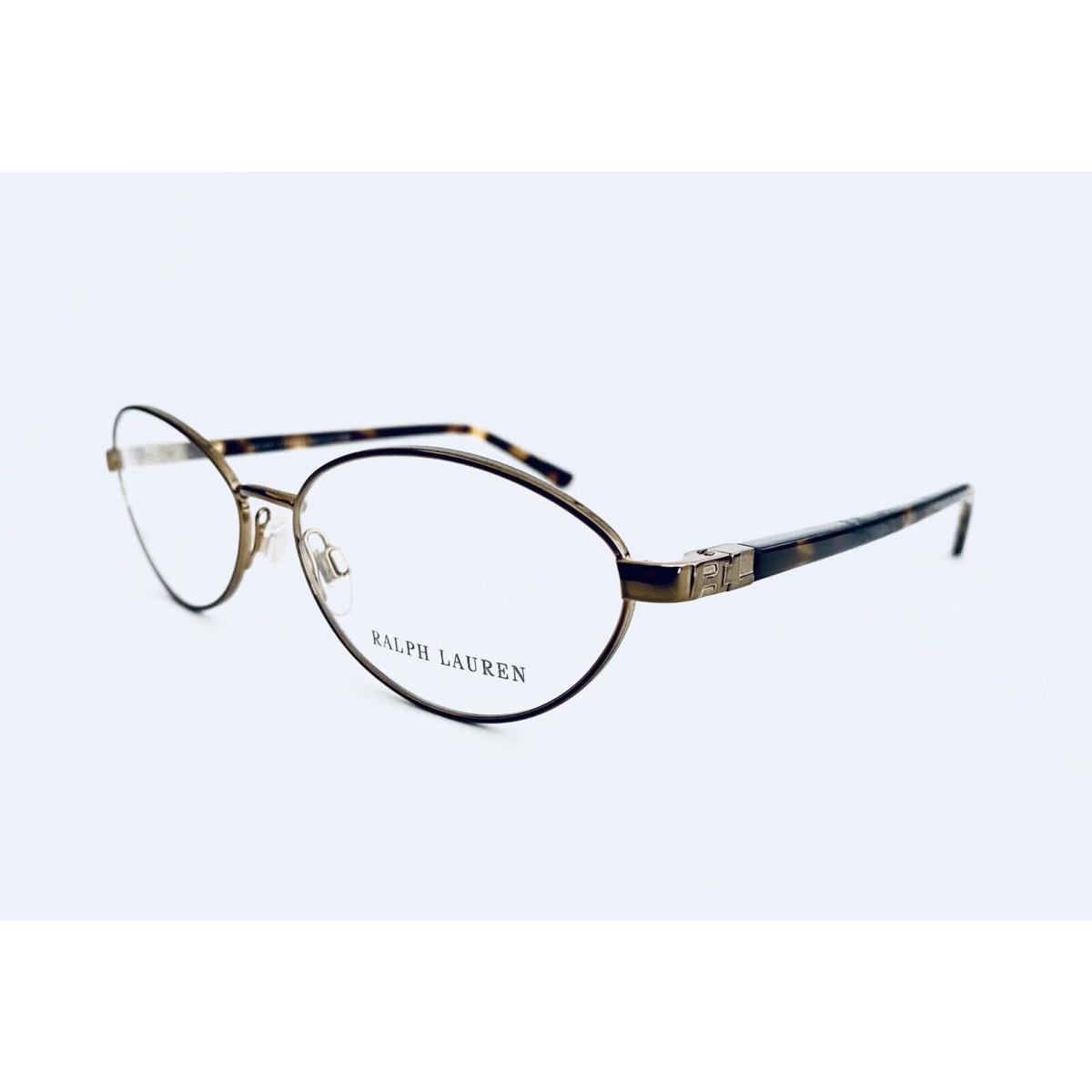 Ralph Lauren Gold Metal Oval Glasses Tortoise Temple Italy RL 5041 53 14 135