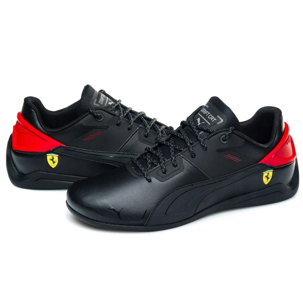 Puma Ferrari SF Drift Cat Delta Black Red Scuderia Driving Racing Sneaker Shoes