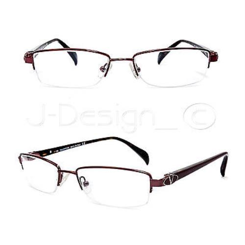 Valentino 5593 0NJZ Half-rimless Eyeglasses Made in Italy