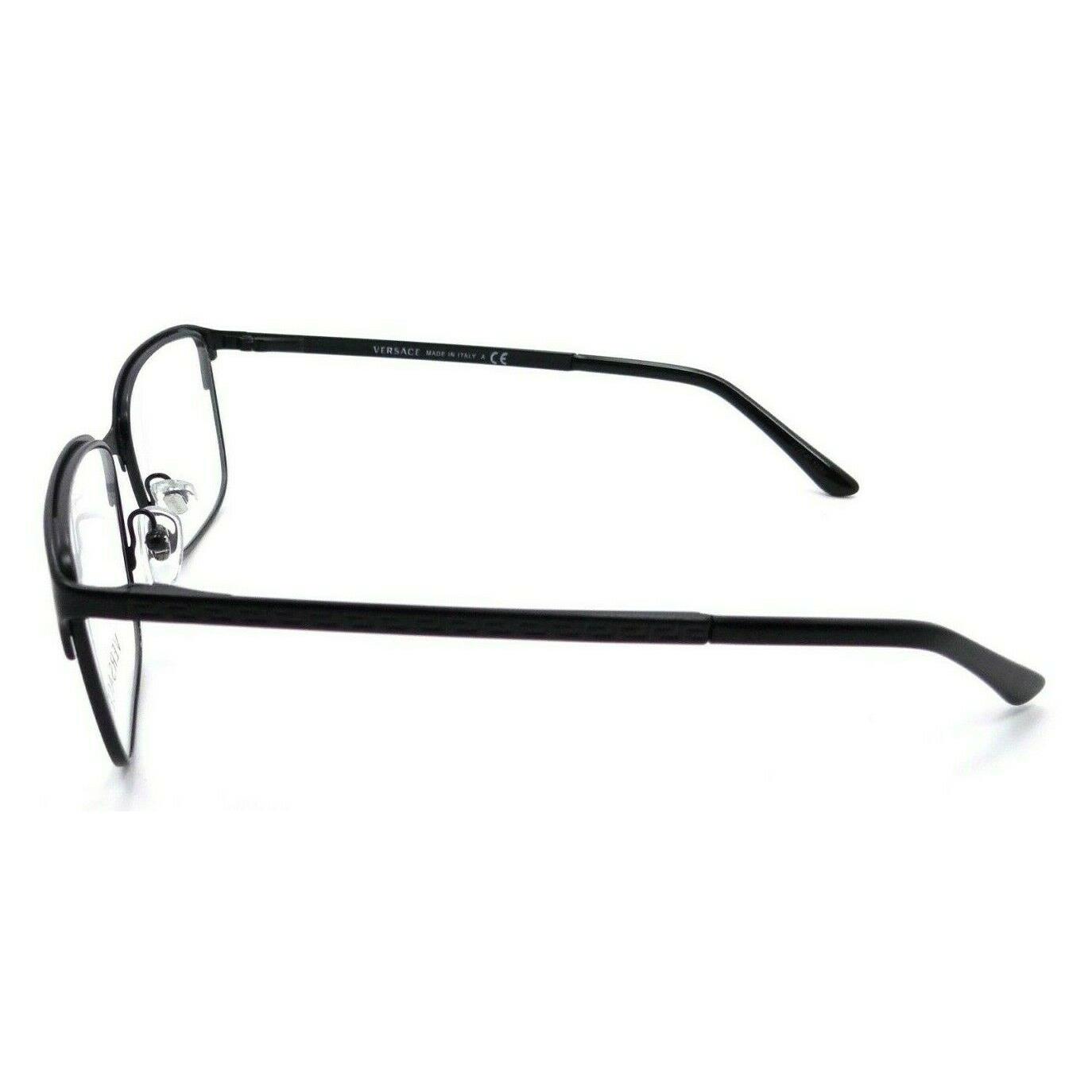 Versace eyeglasses  - MATTE BLACK Frame, Clear, Ready for your RX Lens, 1261 Code 1