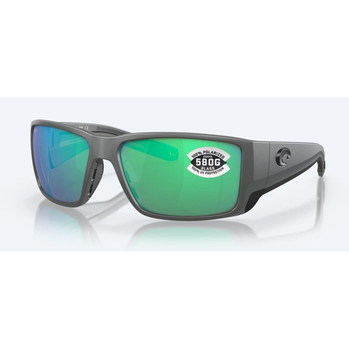 Costa Del Mar Blackfin Pro Matte Gray / Green Mirror Polarized Glass 580G