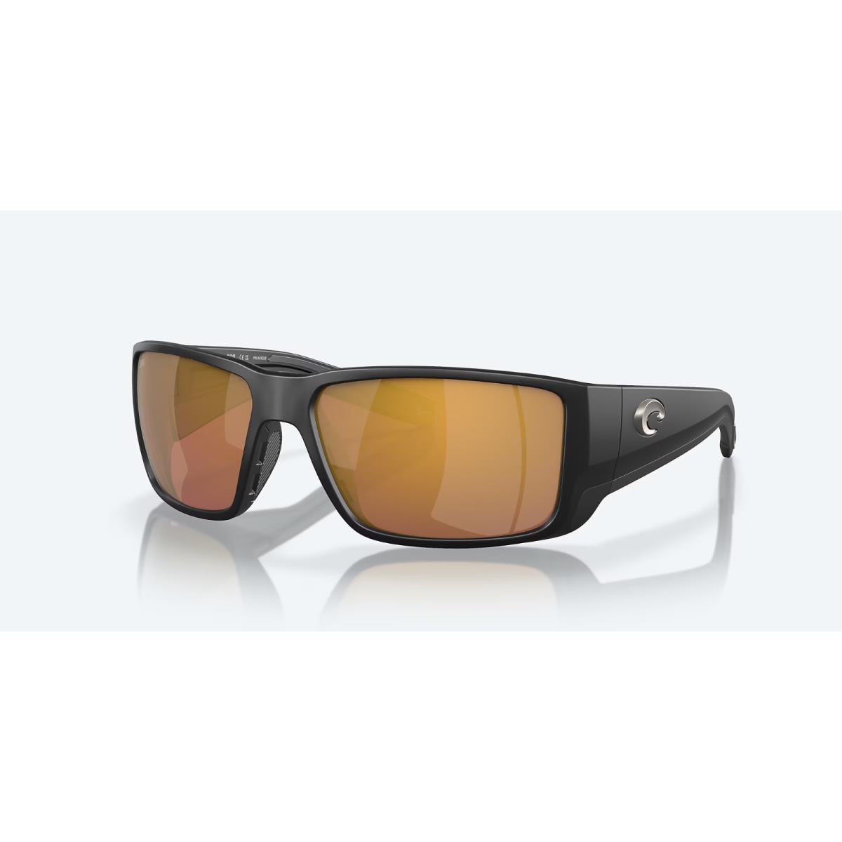 Costa Del Mar Blackfin Pro Matte Black / Gold Mirror Polarized Glass 580G