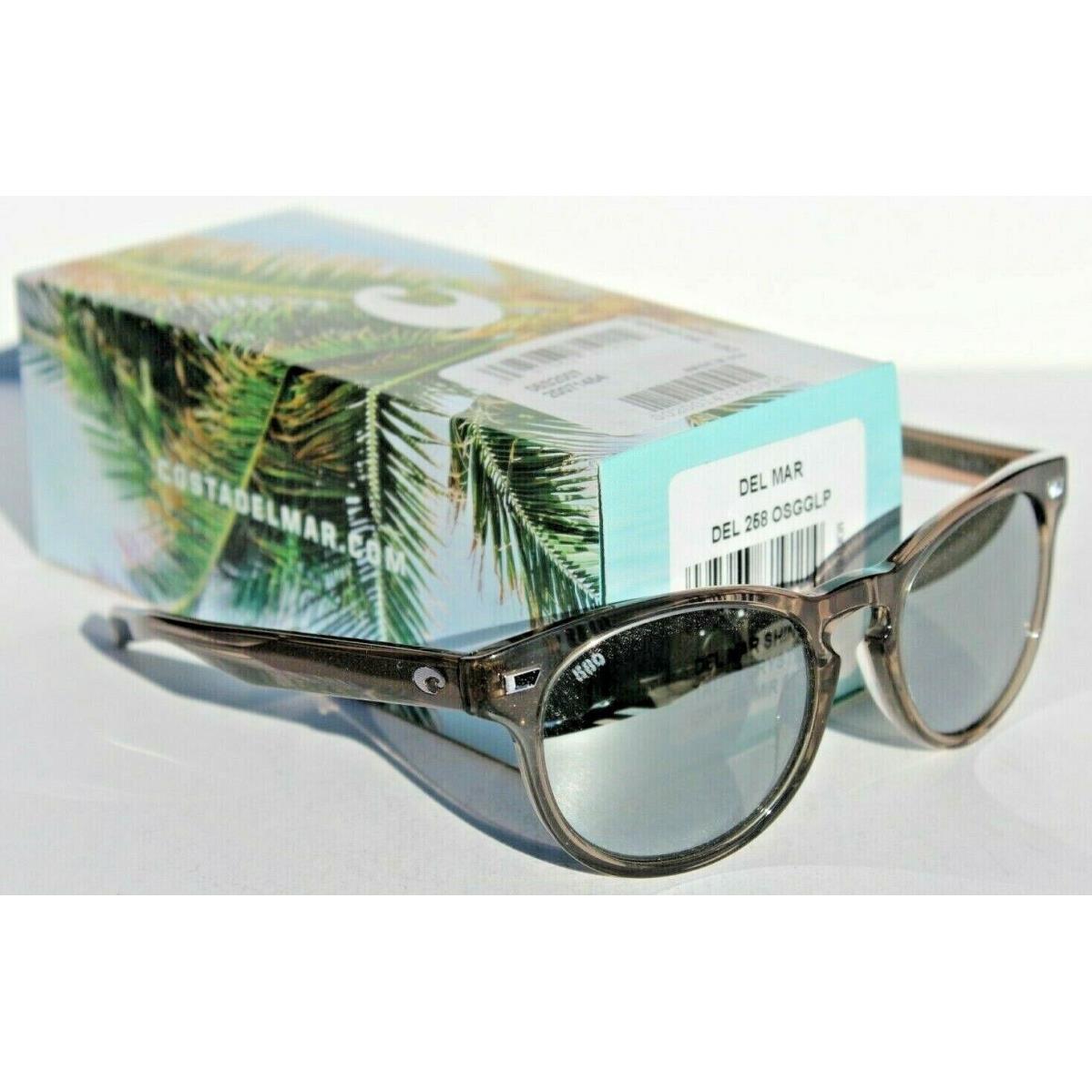 Costa Del Mar Del Mar Polarized Shiny Taupe Crystal/gray Silver Mirror 580G